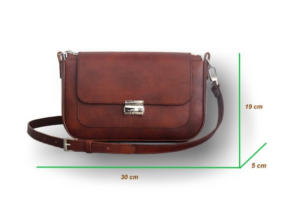 crossbody kožená kabelka HERMIA-classy - Image 3