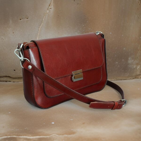 crossbody kožená kabelka HERMIA-classy - Image 5